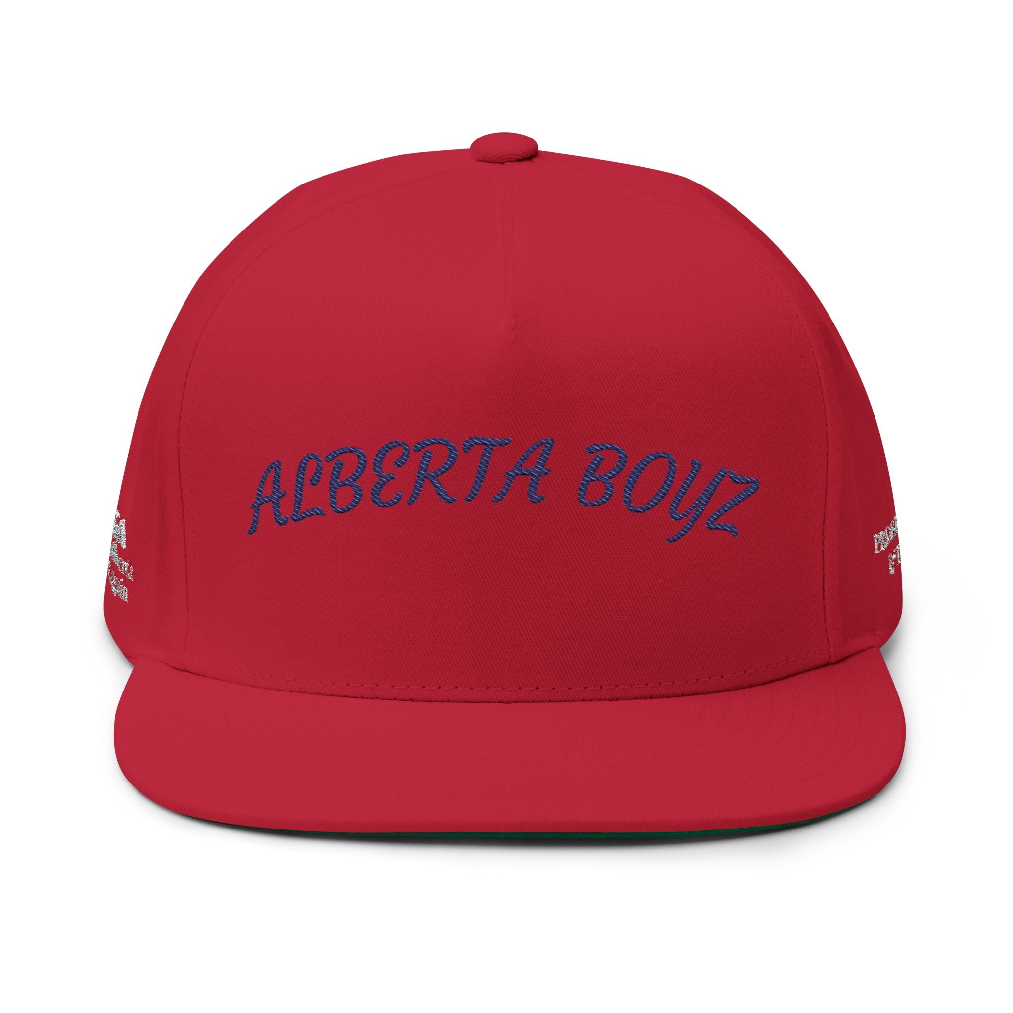 Embroidered Flat Bill Cap - Alberta Boyz Hat, Stylish Snapback, Trendy Men's Headwear, Unique Gift for Friends, Summer Accessory