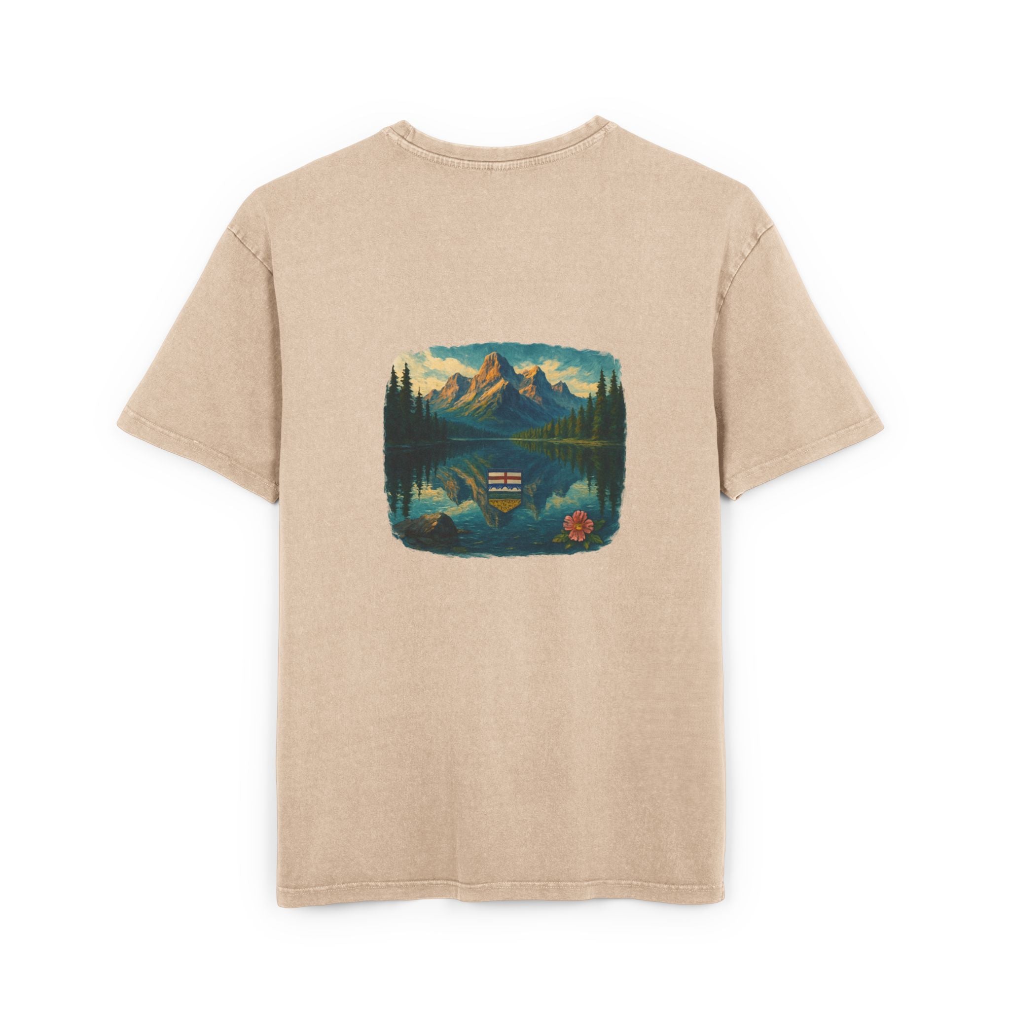 Men's Acid Washed Oversized Graphic Tee - ALBERTA PROSPERITY