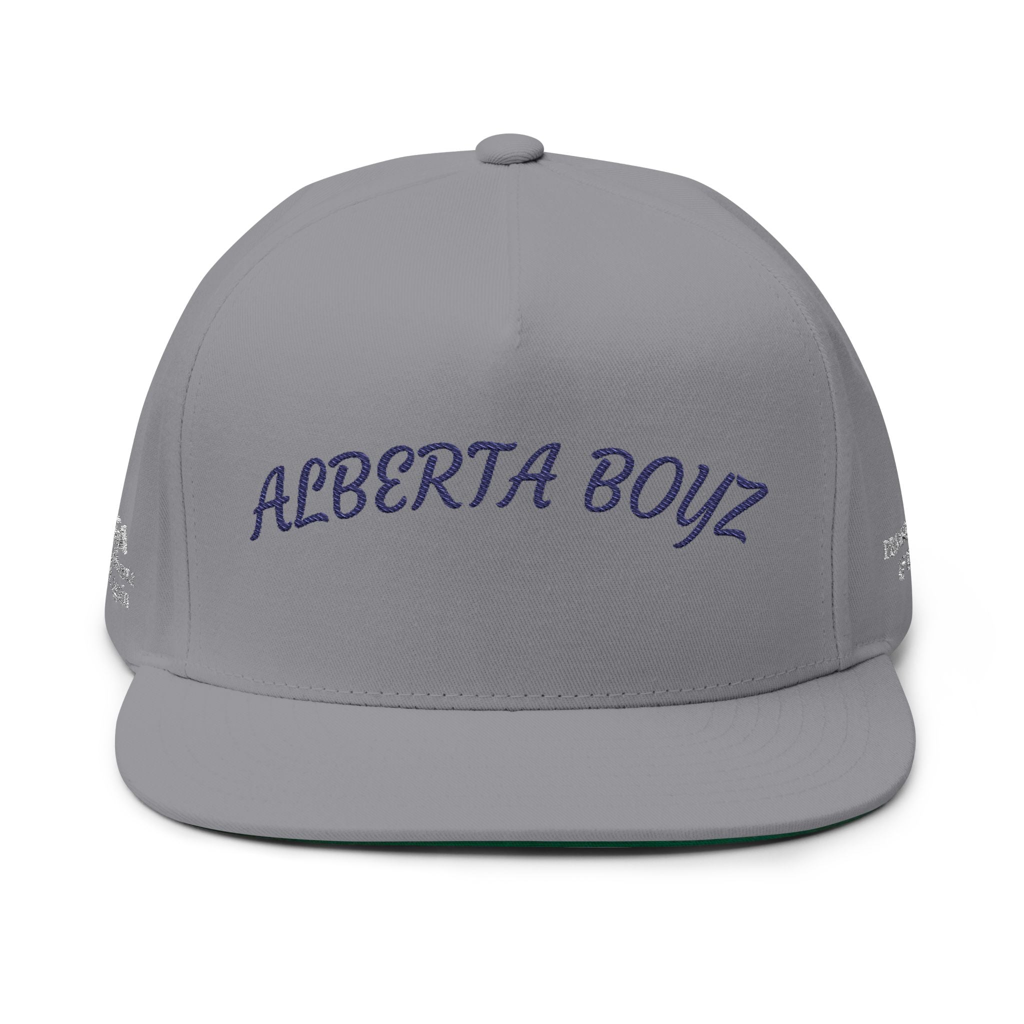 Embroidered Flat Bill Cap - Alberta Boyz Hat, Stylish Snapback, Trendy Men's Headwear, Unique Gift for Friends, Summer Accessory