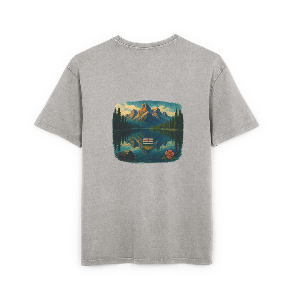 Men's Acid Washed Oversized Graphic Tee - ALBERTA PROSPERITY
