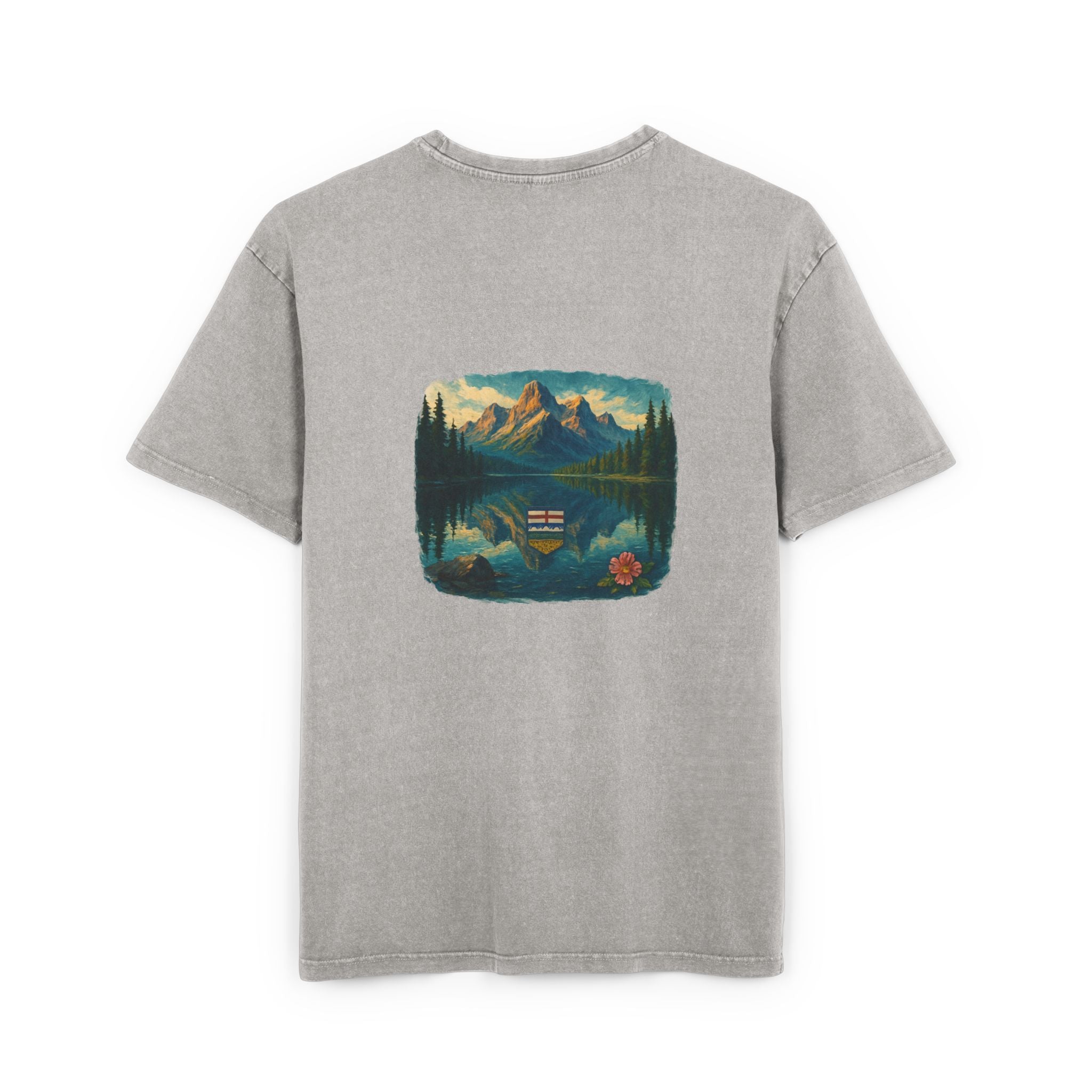 Men's Acid Washed Oversized Graphic Tee - ALBERTA PROSPERITY