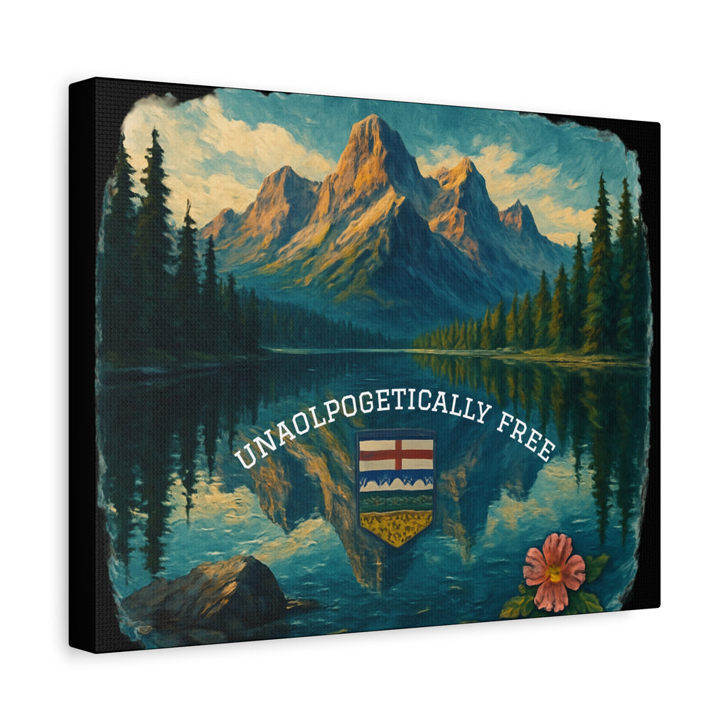 Serene Nature Canvas Art, Unapologetically Free, Mountain Landscape Wall Decor, Home Office Art