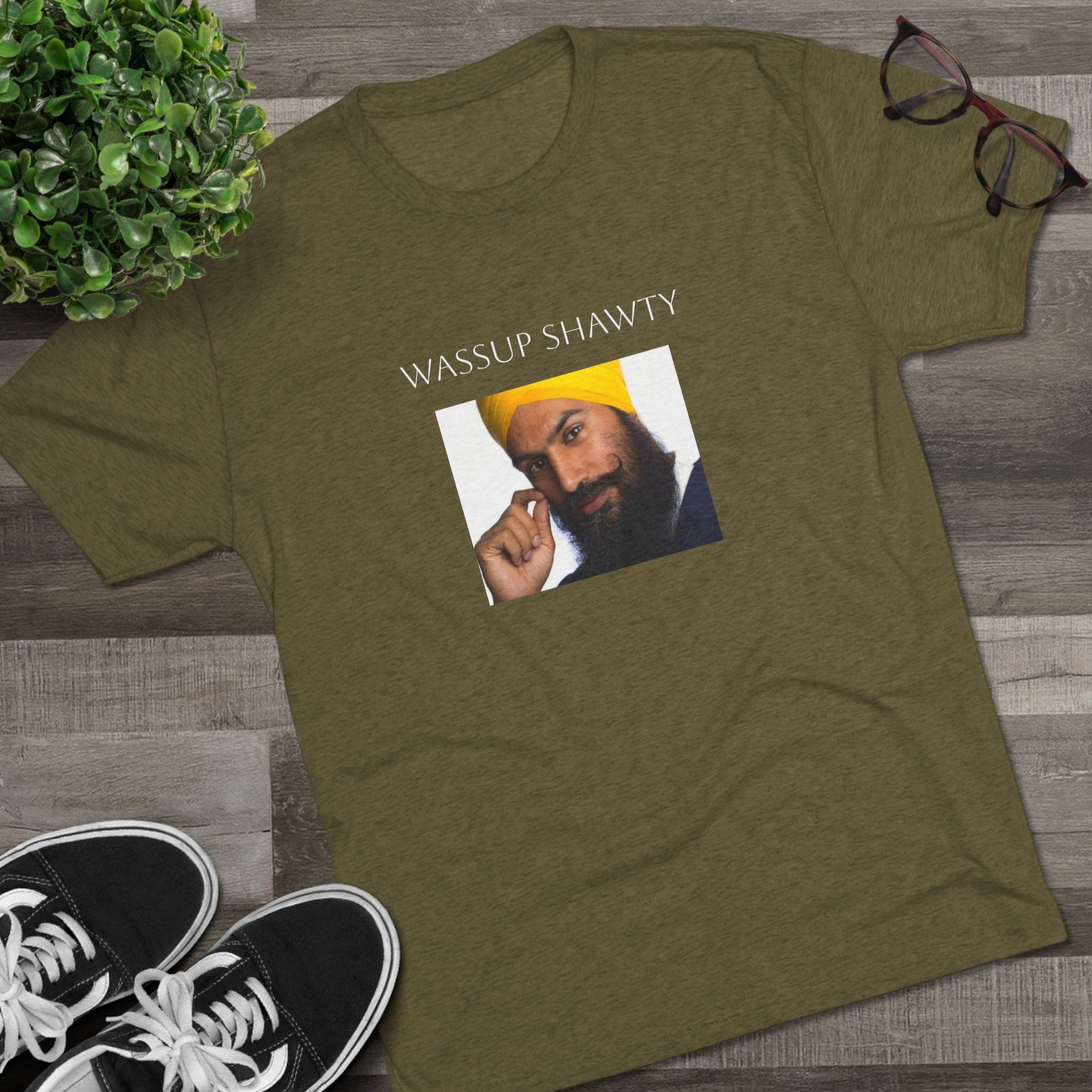 Wassup Shawty Crew Tee - JAGMEET TEE