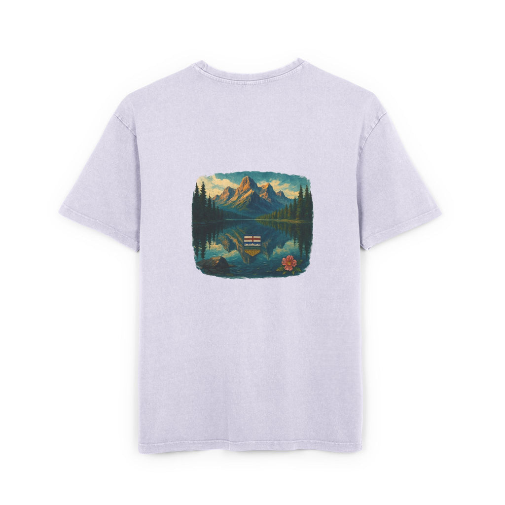 Men's Acid Washed Oversized Graphic Tee - ALBERTA PROSPERITY