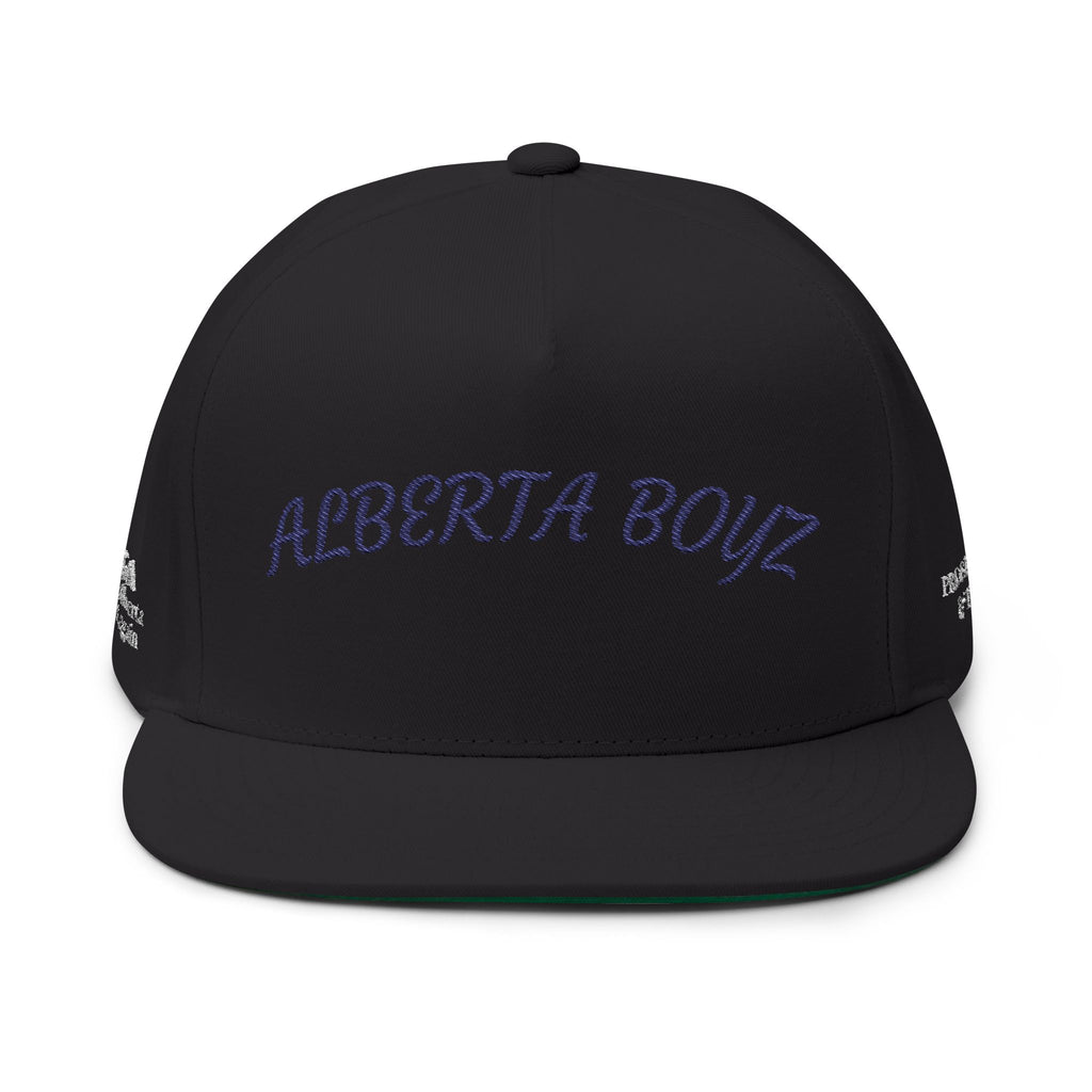 Embroidered Flat Bill Cap - Alberta Boyz Hat, Stylish Snapback, Trendy Men's Headwear, Unique Gift for Friends, Summer Accessory