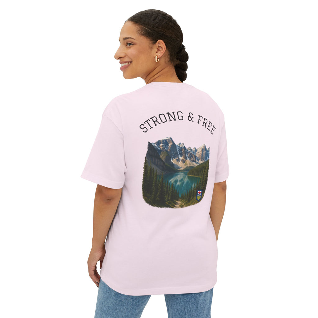 Nature-Inspired Unisex Oversized Boxy Tee, Casual Wear, Graphic T-Shirt, Outdoor Adventure Shirt, Gift for Nature Lovers