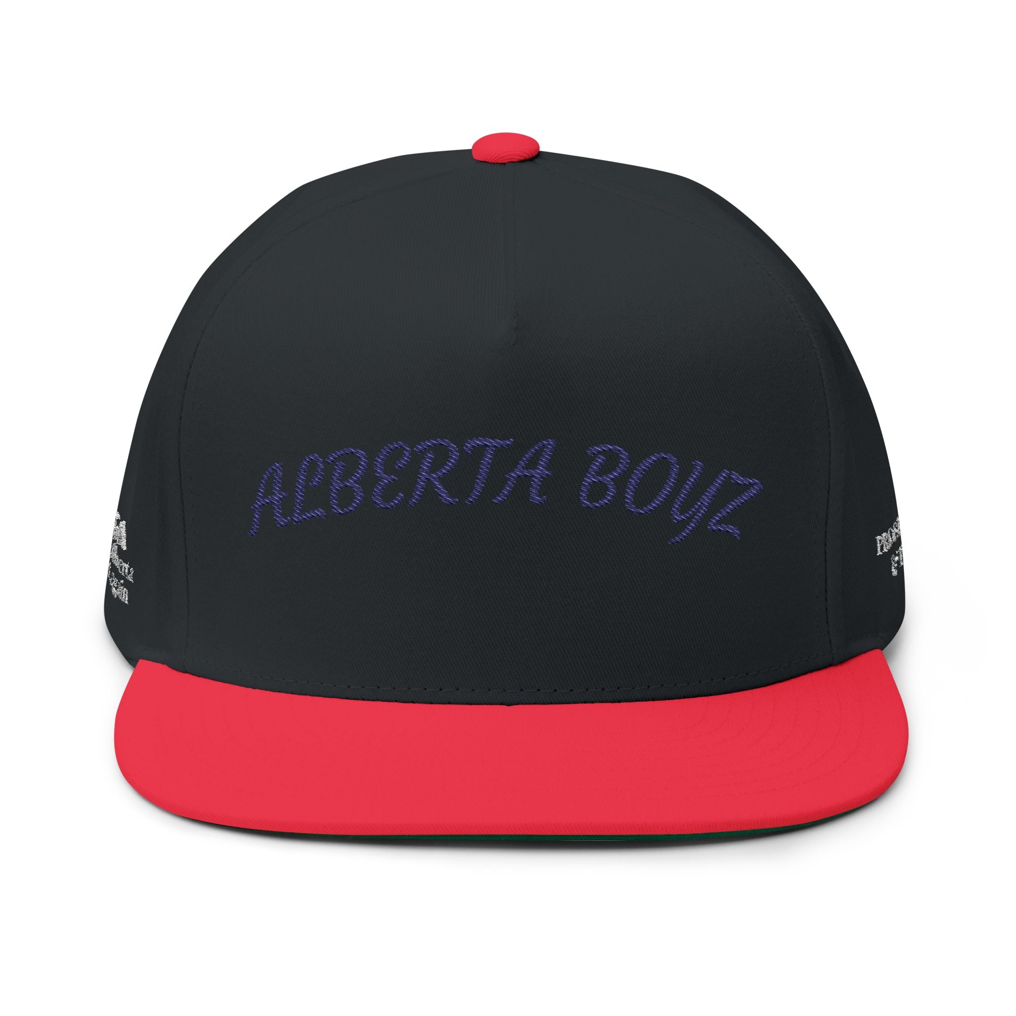 Embroidered Flat Bill Cap - Alberta Boyz Hat, Stylish Snapback, Trendy Men's Headwear, Unique Gift for Friends, Summer Accessory