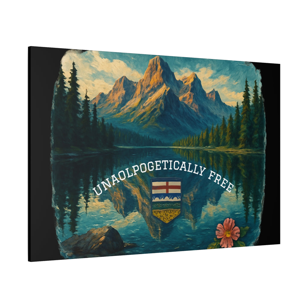 Serene Nature Canvas Art, Unapologetically Free, Mountain Landscape Wall Decor, Home Office Art