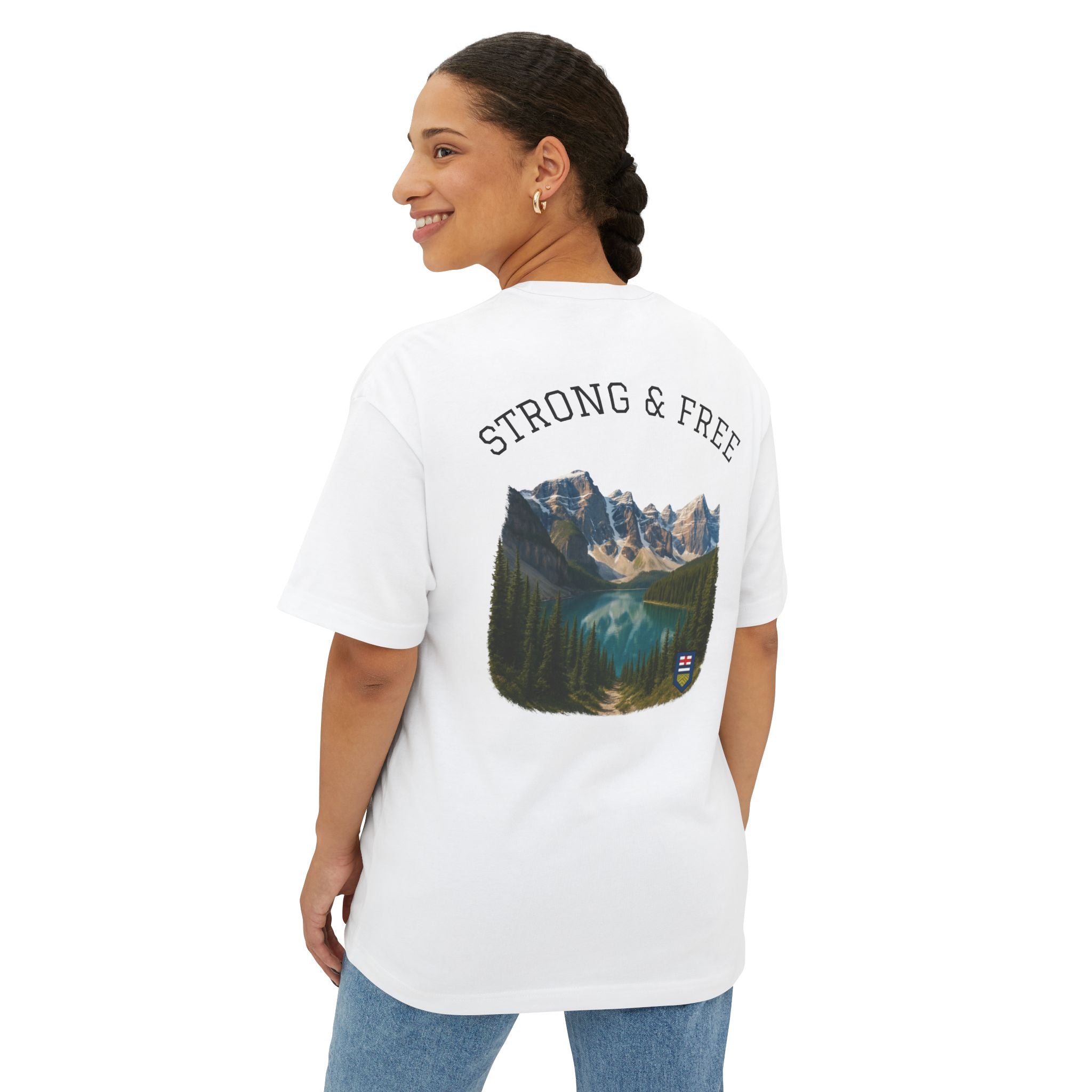 Nature-Inspired Unisex Oversized Boxy Tee, Casual Wear, Graphic T-Shirt, Outdoor Adventure Shirt, Gift for Nature Lovers