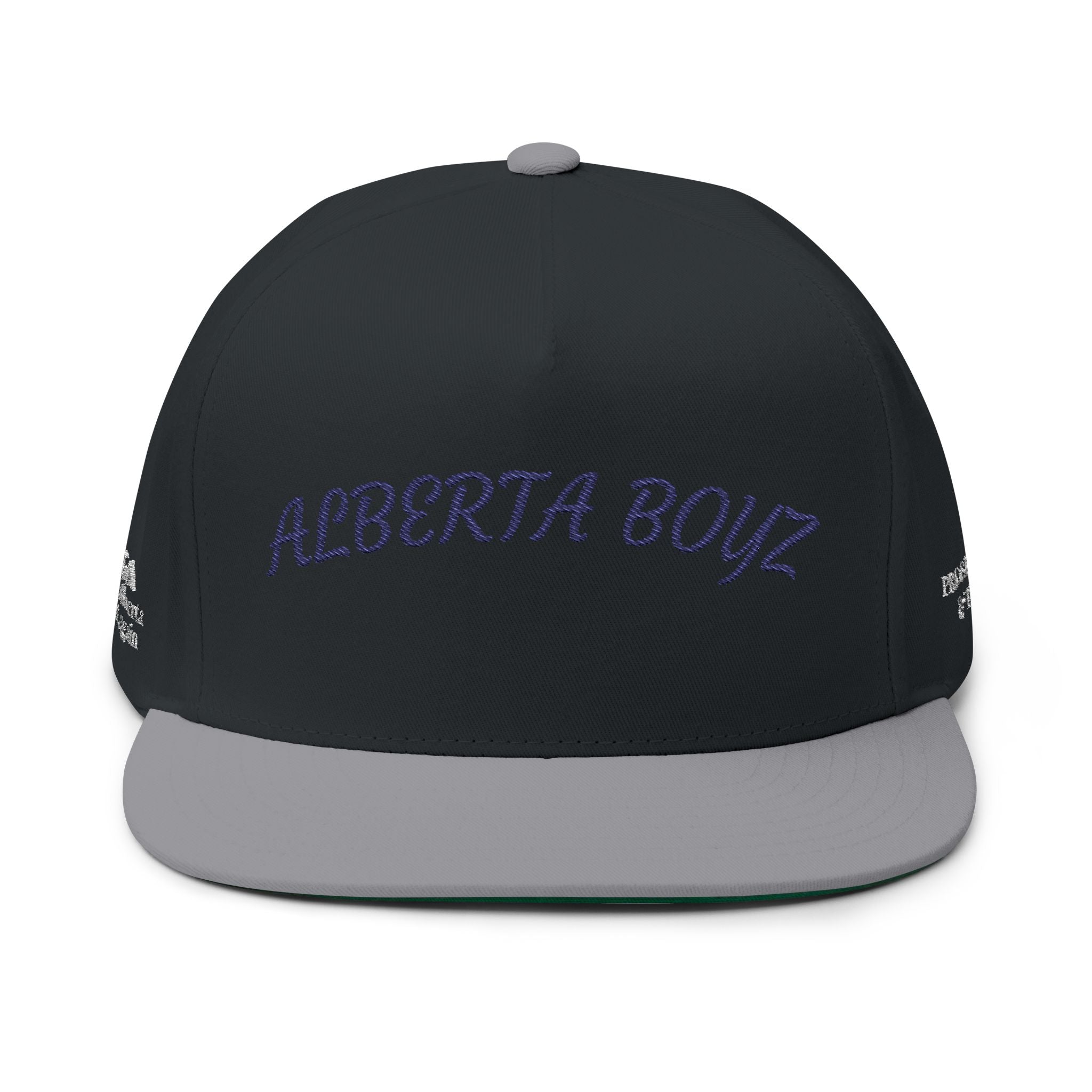 Embroidered Flat Bill Cap - Alberta Boyz Hat, Stylish Snapback, Trendy Men's Headwear, Unique Gift for Friends, Summer Accessory