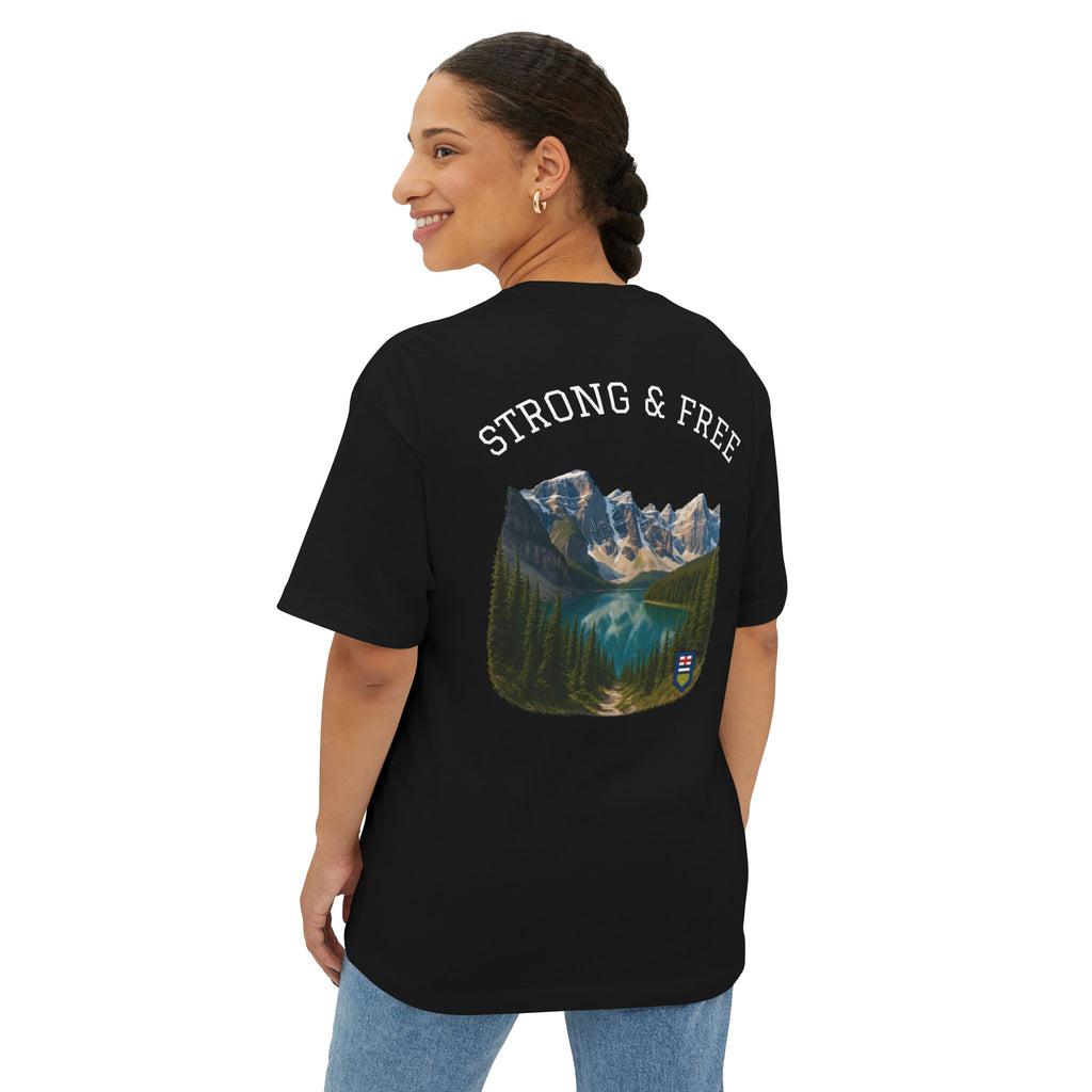 Nature-Inspired Unisex Oversized Boxy Tee, Casual Wear, Graphic T-Shirt, Outdoor Adventure Shirt, Gift for Nature Lovers