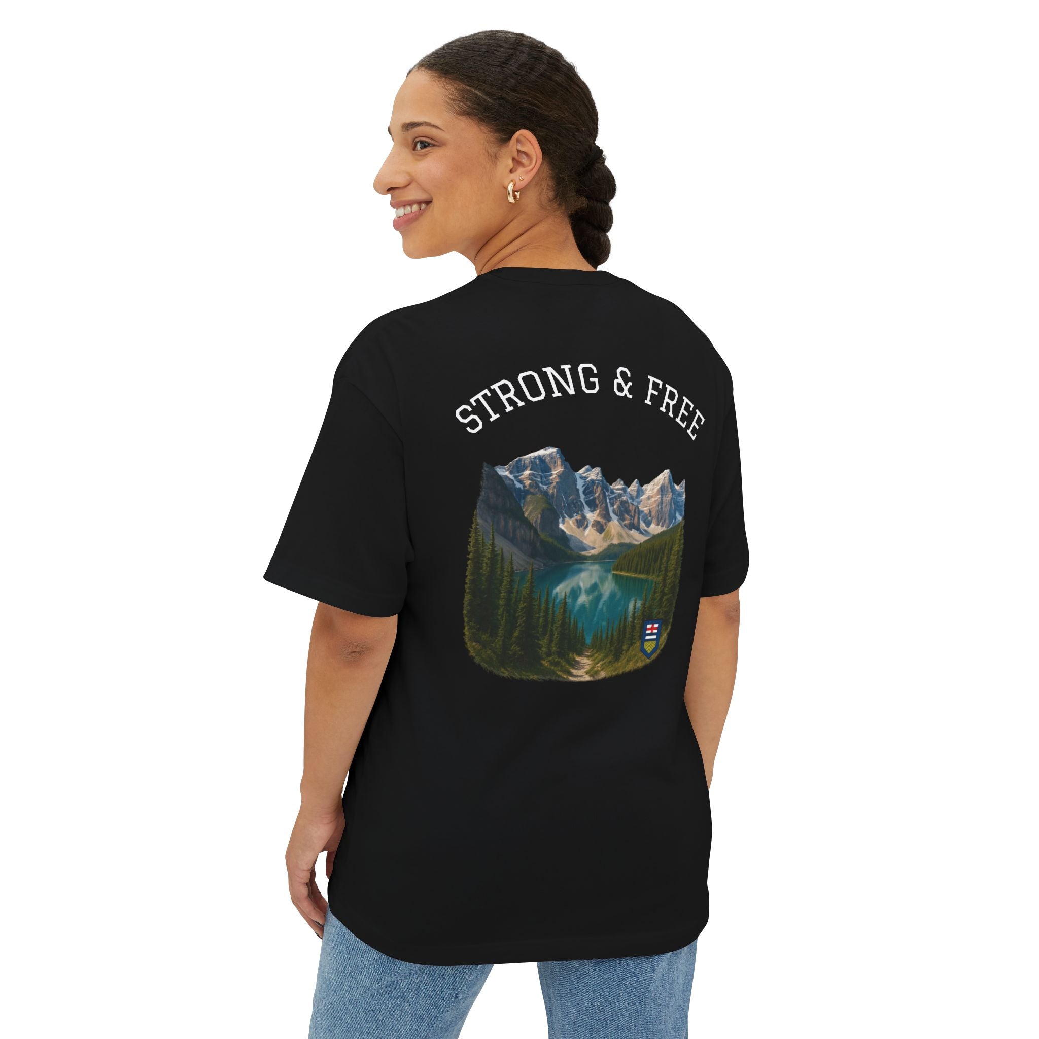 Nature-Inspired Unisex Oversized Boxy Tee, Casual Wear, Graphic T-Shirt, Outdoor Adventure Shirt, Gift for Nature Lovers