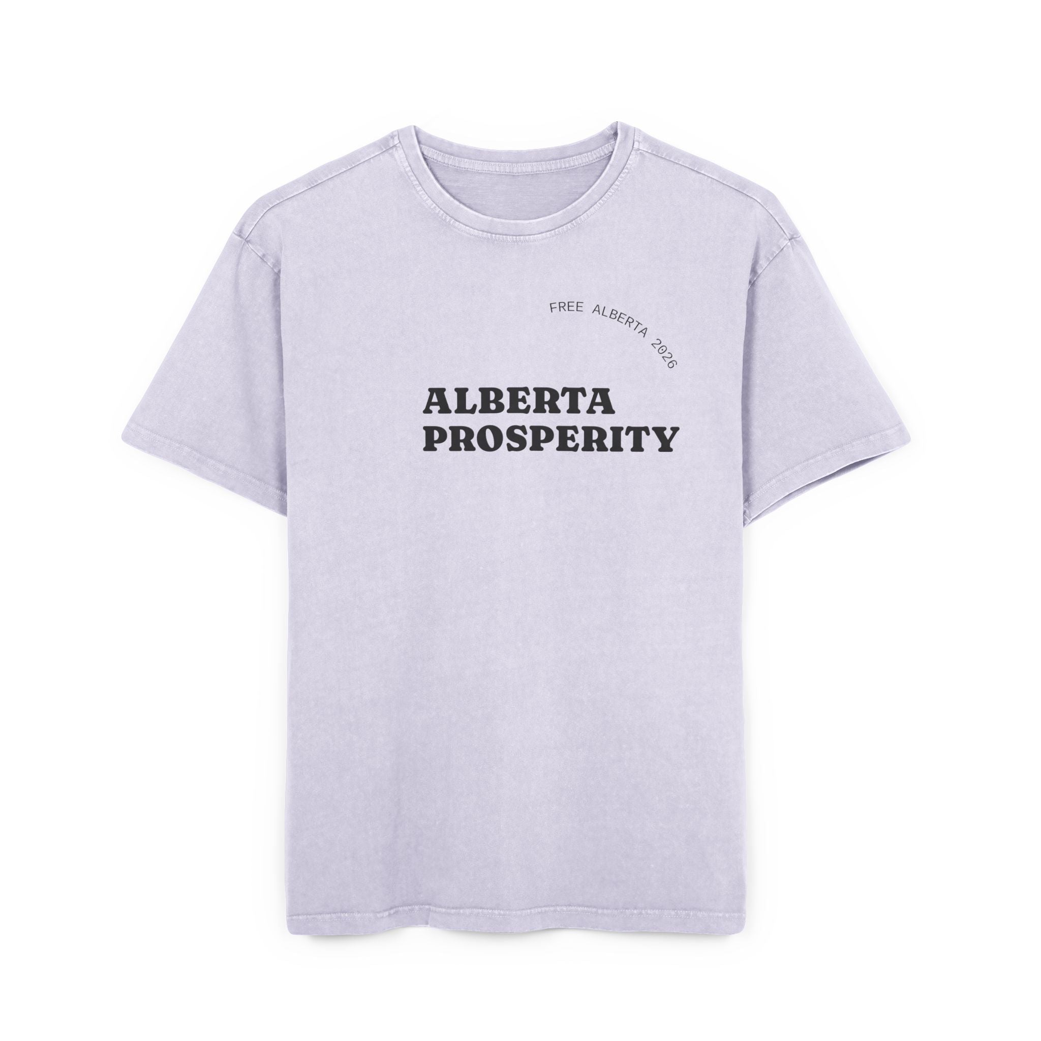 Men's Acid Washed Oversized Graphic Tee - ALBERTA PROSPERITY