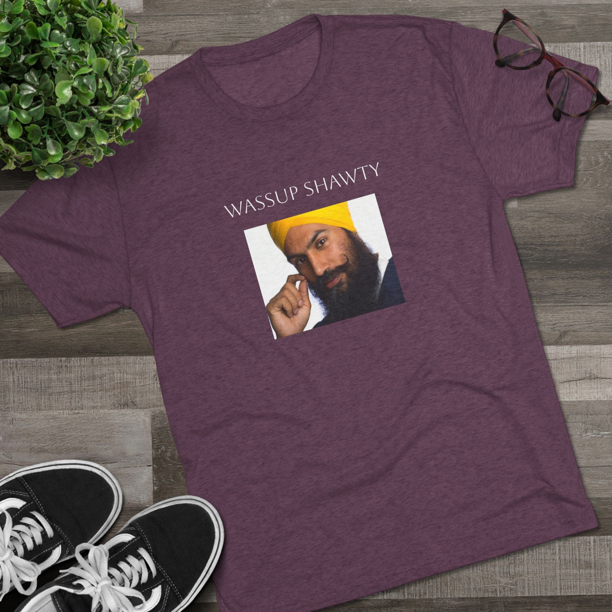 Wassup Shawty Crew Tee - JAGMEET TEE