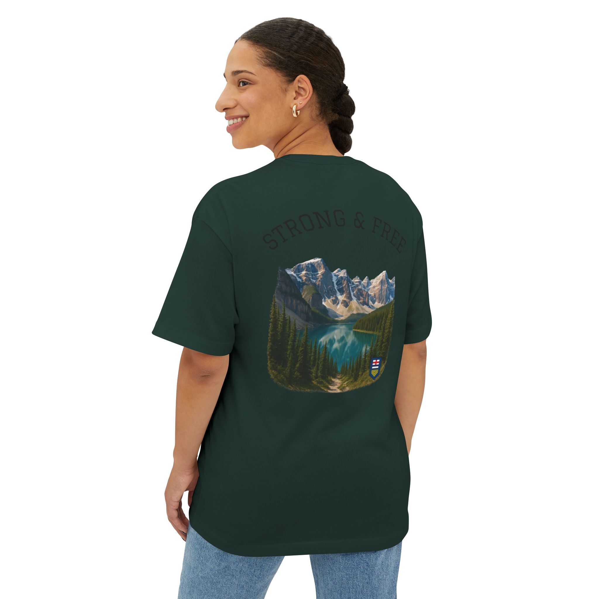 Nature-Inspired Unisex Oversized Boxy Tee, Casual Wear, Graphic T-Shirt, Outdoor Adventure Shirt, Gift for Nature Lovers