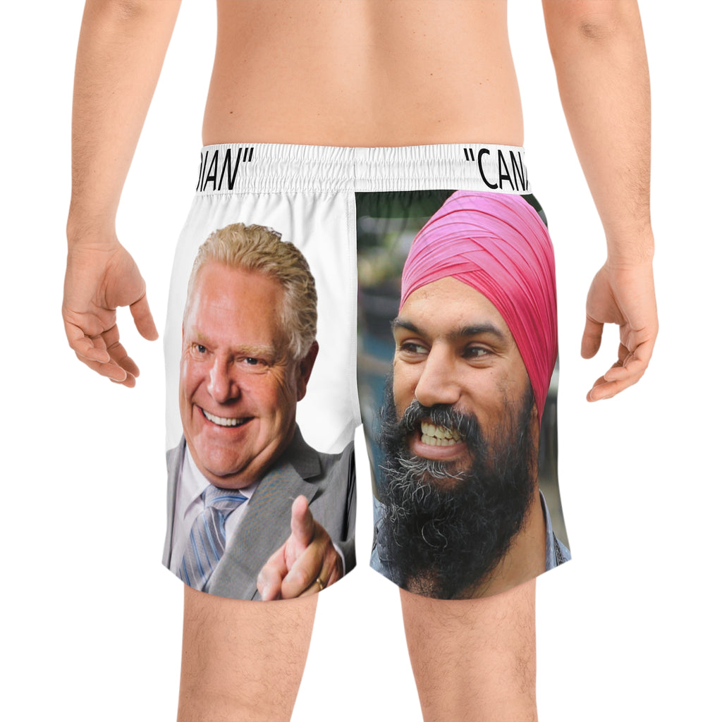 Canadian Political Swim Shorts - AOP Design